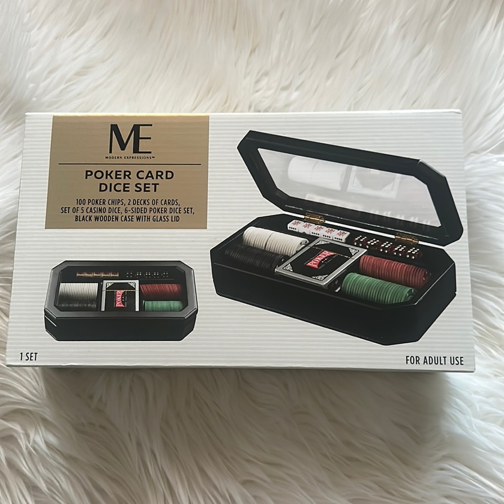 Modern Expressions ME Poker Card Dice Set